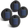 HELESIN Ricambi per Lampade Solari, 4 X φ7cm Top di Ricambio per Lampade Solari con LED Chiaro, IP65 Impermeabile Pannello Solare Parte di Ricambio per Lanterna Solare (7cm 4 pezzi)