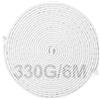 Haizibo 330 g - 6 m di nastro di piombo per tende, tenda da doccia pesante al piombo, per tende, tessuto zanzariera, tende (bianco)