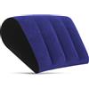 Generic Cuscino gonfiabile blu semplice cuscino per sedile e schienale per la postura di yoga allevia il dolore e la pressione della schiena, cuscino lombare