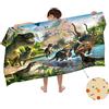 Ulticool - Asciugamano dinosauro T-Rex - Bambino Ragazza Ragazzo - Asciugamano ad asciugatura rapida - 140 x 70 cm - per Viaggi Fitness Gym Sport Spa Yoga - Verde