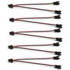 Vrabocry 5 pezzi da 15 cm 3 pin SM splitter JST maschio e femmina per WS2812B WS2811 SK6812 strisce LED