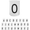 Design Letters Bicchieri Acqua Vetro con Iniziale (A-Z) | Idee Regalo Uomo & Regalo Donna | Vetro Borosilicato Progettato in Danimarca | Perfetto per Decorazioni da Tavola | Lettera Bicchieri | 350 Ml