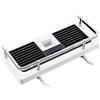 Skeadex Mensola per doccia senza foratura, per bagno, organizer multifunzione, per doccia, per bagno, asta doccia (quadrato bianco)