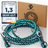 Golden Pets - Guinzaglio per cani lungo 2 m, regolabile in 4 direzioni, in paracord, linea paracadute 550, riflettente, leggero, robusto, manuale di istruzioni (lingua italiana non garantita).