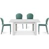 REDÒKASA Tavolo allungabile da pranzo 130x80 fino a 170 cm modello N1 MADE IN ITALY design moderno ideale per cucina, soggiorno e sala da pranzo (Bianco Frassino)