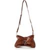 FELIPA Borsa a Mano Quadrata da Donna, Pochette, Marrone, Einheitsgröße