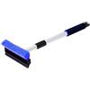 ToM PaR Spazzola di gomma con spugna | Racchetta | Puliscivetri con bordo in gomma per rimuovere insetti | Vetri auto, finestre e specchi | Manico telescopico | Lunghezza: 54-84 cm | Blu