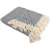 DII Home Essentials DII 100% Cotone Chevron Herringbone Throw per Interni/Esterni Campeggio BBQ, spiagge Everyday Coperta, Nautical Blue, 50 x 60 Inches