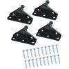 A ABSOPRO Supporto di montaggio per molla a gas per auto con staffa a sfera da 10 mm e 20 viti in metallo nero (set di 4)