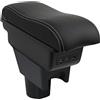 OYHCM Bracciolo Compatible with Dacia Duster I 2010-2015 Bracciolo Console Centrale Braccioli Poggiabraccio Braccio Vano Portaoggetti Doppio Spazio di Archiviazione Pelle Nera