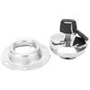 Hyuduo Tappo serbatoio carburante inox con chiave, universale | Kit completo con guarnizione, anti corrosione, per auto camion generatori e macchine edili industriali