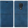 OKZone Cover per Motorola Moto G9 Play/E7 Plus/G9, Custodia Flip Pelle Portafoglio Magnetica Libro con Slot Schede, Slim Silicone TPU Bumper Wallet Supporto Case Antiurto Cover (Blu)