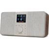 MangoKit SR20 Stereo Internet Radio con digitale DAB/DAB+,radio WIFI con lettore iPodcast,Smart Radio con Bluetooth,FM,da cucina con alimentazione e batteria,display a colori,doppio allarme-Noce