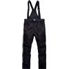 Beokeuioe Pantaloni da sci da uomo, per attività all'aria aperta, per snowboard, invernali, impermeabili, caldi, rimovibili, da sci, da trekking, unisex, Nero , M