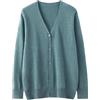 Dcvmvmn Cardigan invernale da uomo in lana con scollo a V casual a maniche lunghe maglione in cashmere merino maglieria, EN8, XL