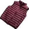 HEYDHSDC Gilet da uomo ultra leggero ripiegabile in piumino bordeaux XXL
