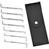 Multipick Elite Dietrich - Set di tensori professionali della linea "Elite", 7 pezzi, con custodia in vera pelle