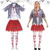 Capgoost Costume Halloween Zombie Studentessa, Bambino e Ragazza - Horror per Carnevale Festa Cosplay