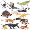 TOYMANY Set di figurine di rettili, animali della giungla tropicale con lucertole, serpenti e altro ancora, perfetto per regali, bomboniere e progetti scolastici