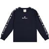 Champion Legacy Retro Sport B (306860) -Arm Logo LS Crewneck Maglietta a Manica Lunga, Blu Marino (NNY), 5-6 Anni Bambino