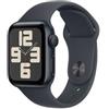 Apple Smartwatch Apple Watch SE GPS 40mm Cassa in alluminio Midnight con cinturino Sport M/L