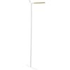YAMAZAKI 5550 TOWER Leaning Corner Coat Hanger, white, Steel/Wood, 48.5 x 31.5 x 160 cm