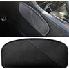 LIANCHEN Ginocchiera in Pelle Auto Ginocchio Cuscino Pad Universale Ginocchiera Sedile Auto ginocchiera Scamosciata per sollievo dal dolore al ginocchio per console centrale ginocchia gomito (nero)