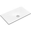 Bagnoexpert Piatto doccia 70x120 h.3,5 in ceramica bianco lucido Rebel di Ceramica Azzurra