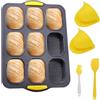DHINCHANSAIB Stampo in silicone per panini - antiaderente e resistente al calore per pane fatto in casa, stampo in silicone per baguette, pane integrale, hot dogs - lavabile in lavastoviglie e adatto al microonde