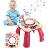 SOBEAU Giochi Bambini 1 Anno, Tavolo Multiattivita Bambini con Musicali, Montessori Gioco Bambina Interattivo, Regalo Bimba Bimbo 1 2 3 Anno, Rosso