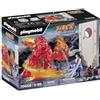 PLAYMOBIL Naruto Shippuden 70666 Sasuke vs Itachi, Battaglia interattiva tra fratelli con Mangekyou Sharingan e spirito energetico Susano'o, giocattolo per bambini dai 5 anni in su