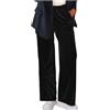 Generic Pantaloni sportivi a pieghe Pantaloni da donna Inverno Autunno Velluto Pantaloni larghi Pantaloni Donna 2024, B-856 Nero, XL
