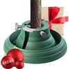 KADAX Christmas Tree Stand con Serbatoio dell'Acqua, Supporto per Albero di Natale Stabile Realizzato in plastica Robusta per Alberi, Vari Grandi, Verde (Altezza dell'albero Fino a 2,5 m)