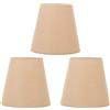 MINGZHE 3pcs Paralume Moderno in Tessuto Paralume Portatile Paralume in Tessuto Colorato Tipo E14 Paralumi in Tessuto per Lampade da Tavolo Lampade da Terra, Paralume per Comodino Camera da(Cachi)