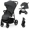 KINDERKRAFT Passeggino Leggero e Compatto TRIG 3 GRANITE GREY Omologato 22 Kg