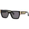 Philipp Plein SPP095M Occhiali, Shiny Black, 52 Uomo