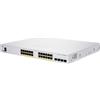 Cisco CBS350-24P-4G-EU switch di rete Gestito L2/L3 Gigabit Ethernet [10/100/1000] Argento (CBS350 Managed 24 port GE PoE 4x1G SFP) [CBS350-24P-4G-EU]