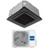 Haier Climatizzatore Monosplit A Cassetta 620 4 Vie 9000 Btu AB25S2SC2FA(H) Nero R-32 Wi-Fi Inverter Classe A++ ,