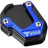 CCYYMOWOK Piastra Supporto Laterale Estensione Cavalletto Moto Accessori per Voge Valico DS900X DS525X DSX525 DSX900 525 900 DSX 525dsx 900dsx VOGE 300 Rally 2024 2025 (Blu)