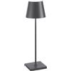 ZAFFERANO Poldina PRO lampada da tavolo a batteria ricaricabile IP65 colore grigio scuro Zafferano LD0340N3 [10021000]