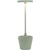 ZAFFERANO Poldina Reverso lampada da tavolo a batteria ricaricabile colore verde salvia Zafferano LD0420G3 [10021000]