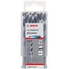 Bosch Accessories 2608577222 HSS PointTeQ (5,4 x 57 x 93 mm) - Set da 10 Pezzi di Punte Elicoidali per Trapano per Metallo, Acciaio, Fusione o Plastica, Grigio (Argento), Ø 5.4 mm