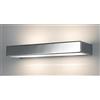 Illuminando BRIK 2 LAMPADA DA PARETE MODERNA FINITURA CROMO O BIANCA LUNGHEZZA CM 40