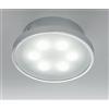 Illuminando ROND APPLIQUE/PLAFONIERA LED 6W IN METALLO CROMO LUCIDO DIFFUSORE SATINATO