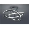 TRIO LIGHTING OAKLAND PLAFONIERA AD ANELLI LED 40W MODERNA LUCE 3000K DIMMERABILE ANTRACITE O NICHEL