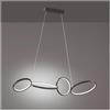 TRIO LIGHTING RONDO SOSPENSIONE CON CERCHI GIREVOLI A LED 37W MODERNA LUCE 3000K DIMMERABILE 2 FINITURE