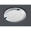 TRIO LIGHTING CESAR PLAFONIERA D26 LED 15W DIMMERABILE IP44 MODERNA CROMO CON EFFETTO CRISTALLO