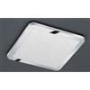 TRIO LIGHTING CESAR PLAFONIERA 30X30 MODERNA LED 18W DIMMERABILE IP44 CROMO CON EFFETTO CRISTALLO