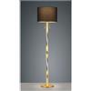TRIO LIGHTING NANDOR PIANTANA MODERNA DOPPIA ILLUMINAZIONE IN METALLO NICHEL O ORO CON PARALUME IN TESSUTO