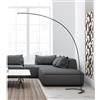 TRIO LIGHTING SHANGHAI PIANTANA AD ARCO IN METALLO A LED 18W DIMMERABILE INTEGRATO IN 2 COLORI